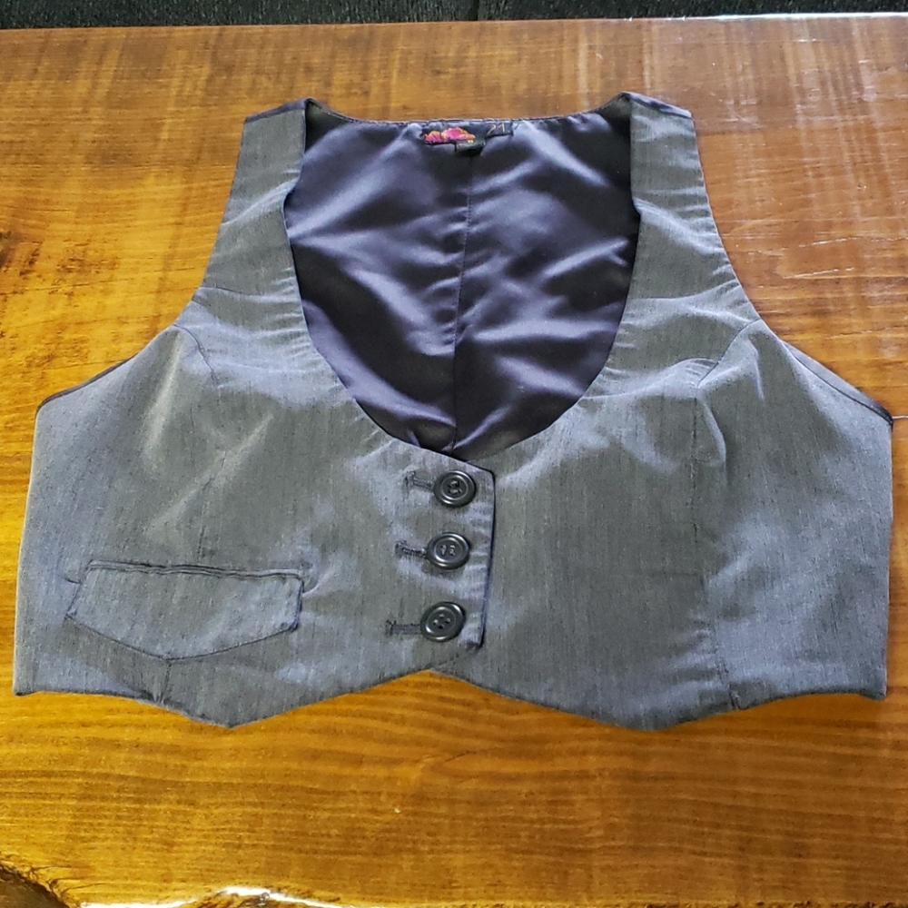Women's Grey Vest Size Small